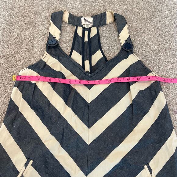 Anthropologie Postage Stamp Women's Sleeveless Linen Sundress Size 2 - Picture 5 of 8